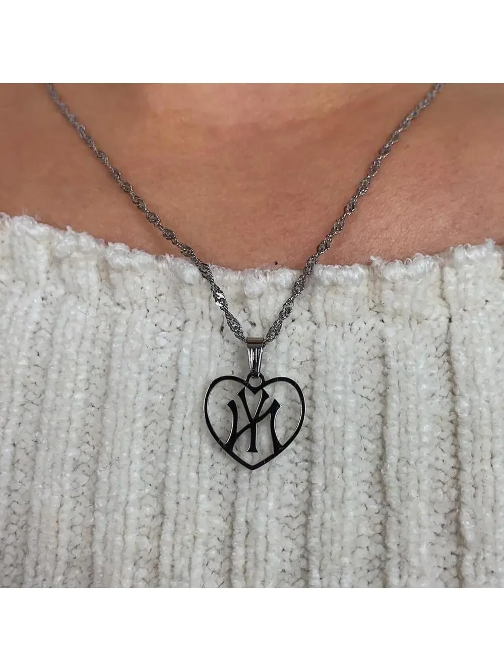 Y2K Gold Stainless Steel Steel Chain Necklace